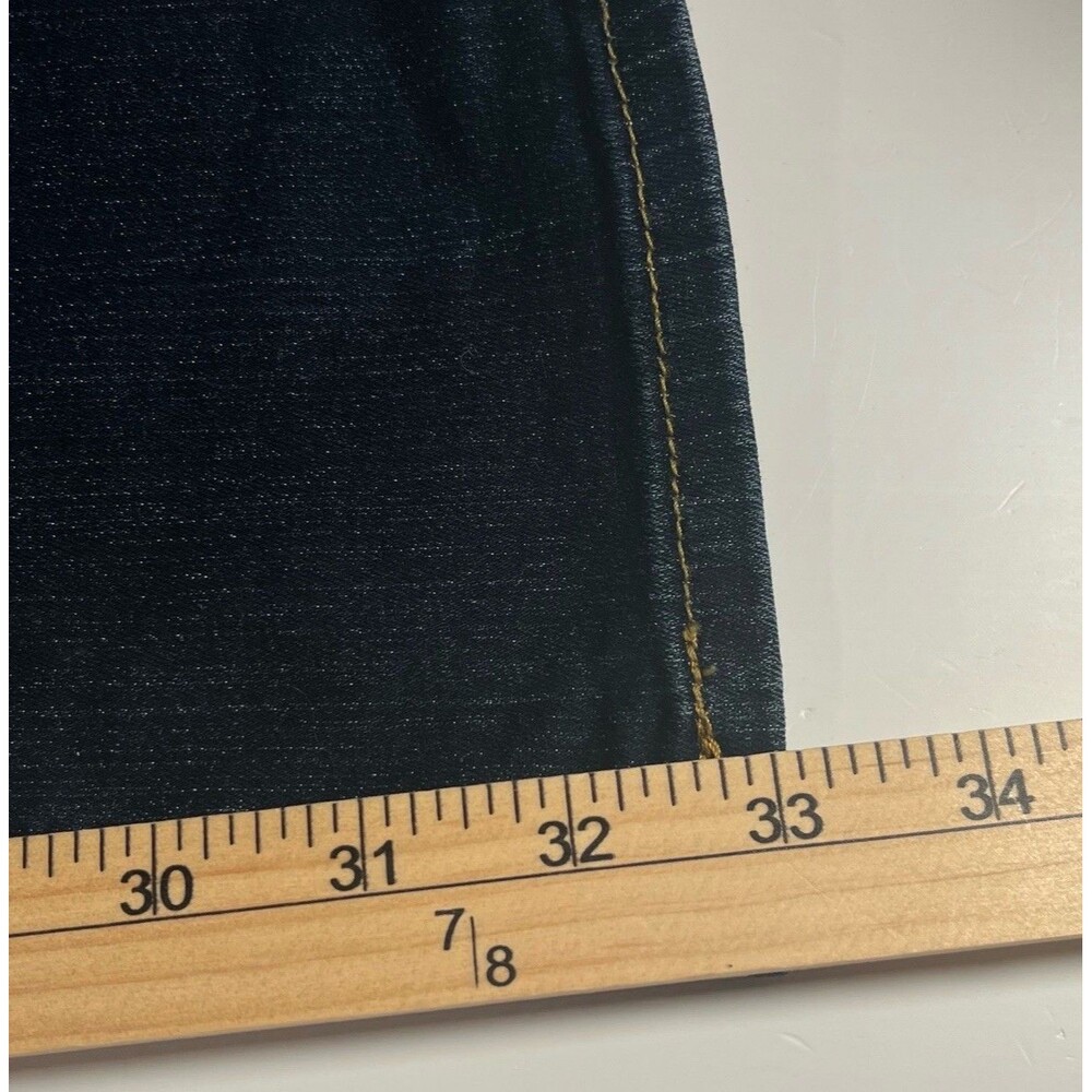 Signature by Levi Strauss & Co Womens Curvy Bootcut Jeans Mid Rise Dark Wash 12L - Picture 9 of 9